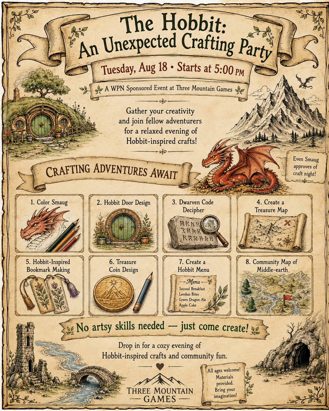 Hobbit an unexpected crafting party